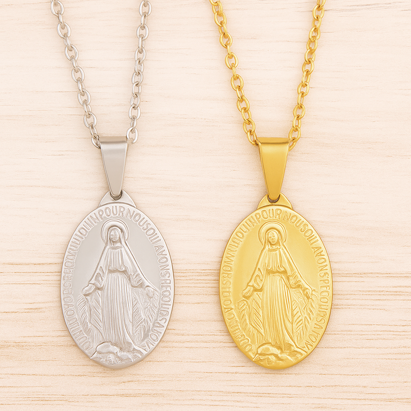 Colar Virgem Maria - Compre 1 LEVE 2 + Brinde Exclusivo