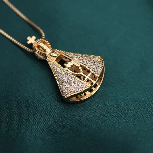 Colar Nossa Senhora Aparecida + Brinde